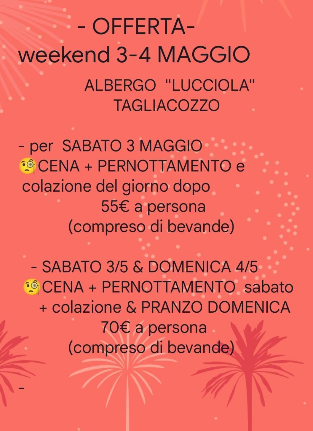 La Lucciola Albergo Ristorante Tagliacozzo Exterior foto